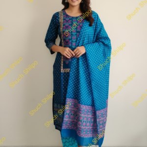 Elegant Stitched Designer 3-Piece Dress