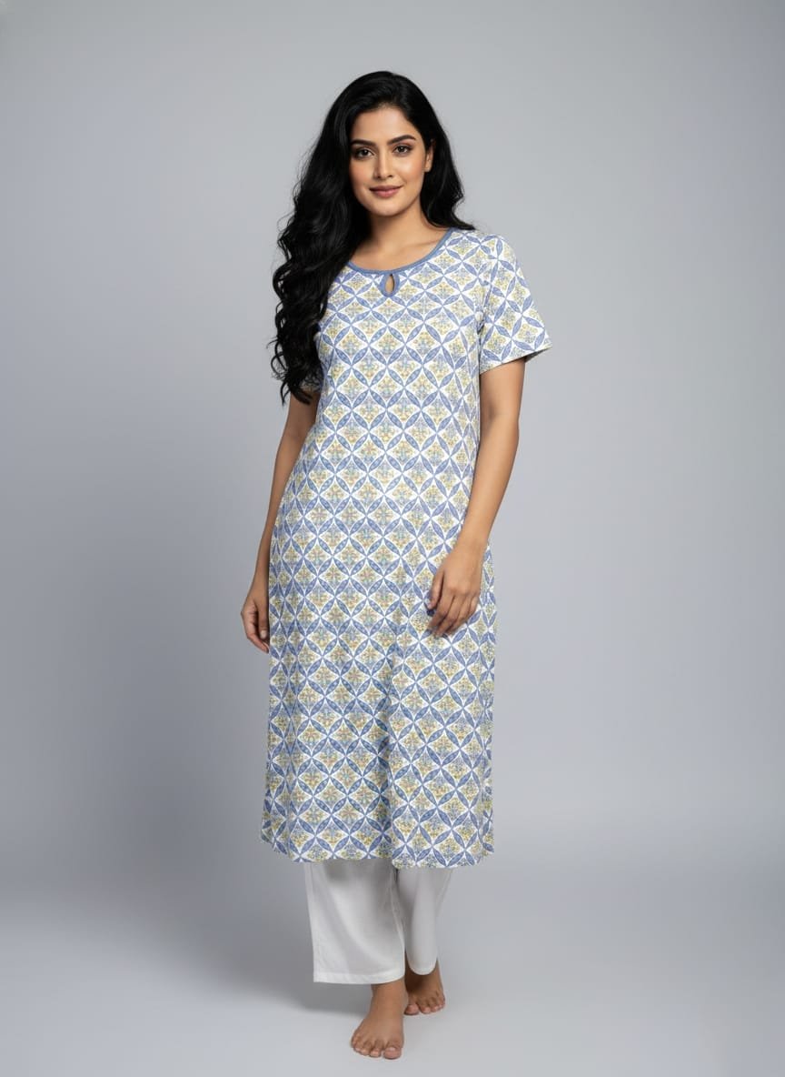 Elegant Semi Long Women’s T-Shirt