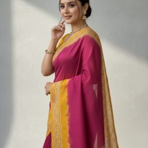 Elegance Redefined: Silk Dye Saree