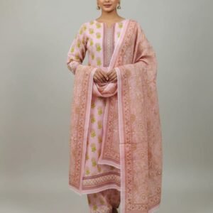 Unstitched Lawn Cotton 3-Piece Set