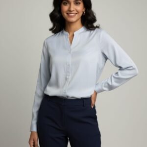 Classic Viscose Long Shirt Top