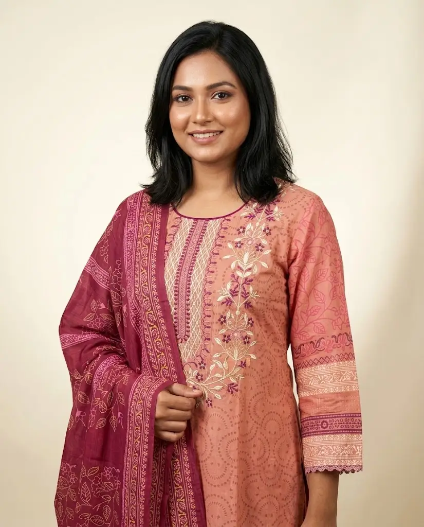 PK01-Pure Cotton Three-Piece