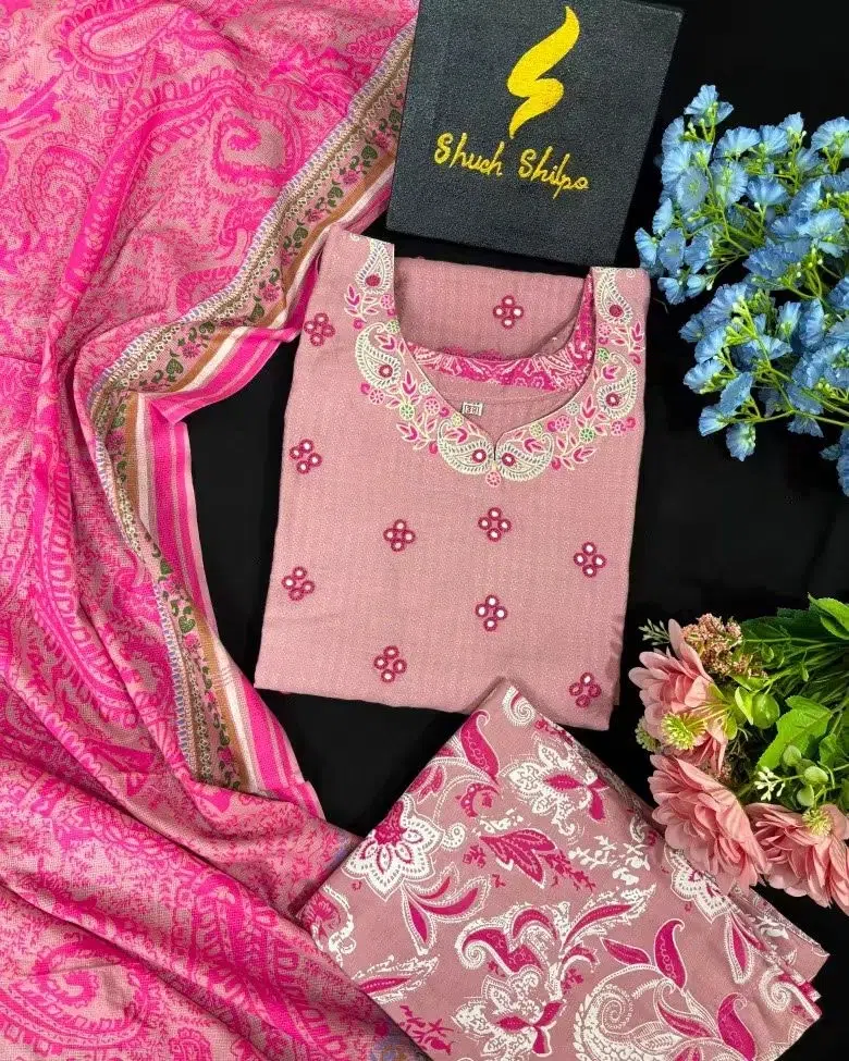 MP02 – Premium Viscose Cotton Jacquard 3-Piece Suit